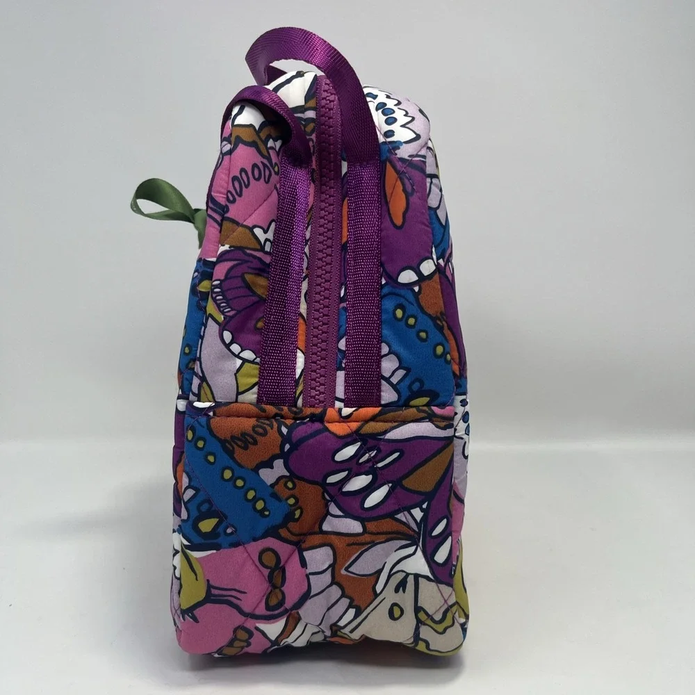 Vera Bradley Lunch Bag Flutter Pattern Insulated Zipper Handles Mfg $40 NWT